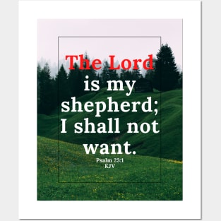 Psalm 23:1 Posters and Art